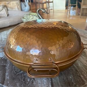 Traditional Hand Hammered Copper Cataplana Food Steamer Pot, Made in Portugal